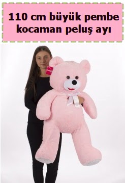 110 cm b�y�k pembe kocaman pelu� ay�  Ankara �i�ek g�nderme sitemiz g�venlidir 