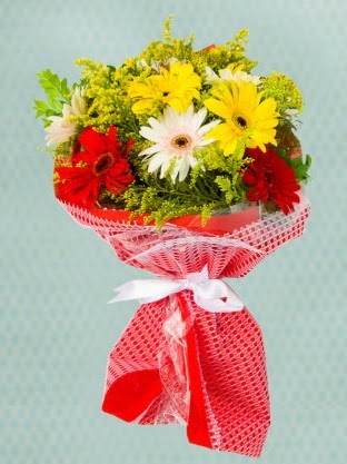 Karışık Gelbera Buketi  Ankara demetevler çiçek gönderme çiçek siparişi sitesi 
