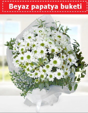 Beyaz Papatya Buketi  Ankara demetevler 14 şubat sevgililer günü çiçek 