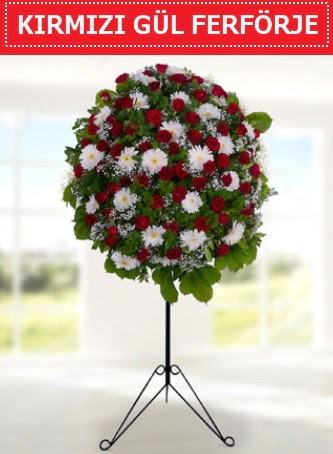 Kırmızı gül ferförje 40 adet gül ve gerbera  Ankara demetevler çiçek siparişi çiçek yolla 
