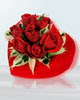  Ankara demetevler 14 şubat sevgililer günü çiçek  Kalp kutuda 9 adet Güller 